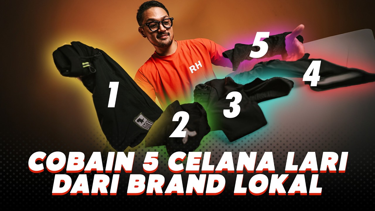BANDINGIN 5 CELANA LARI BRAND LOKAL, MANA PALING NYAMAN? | RUNHOOD BATTLE GEAR