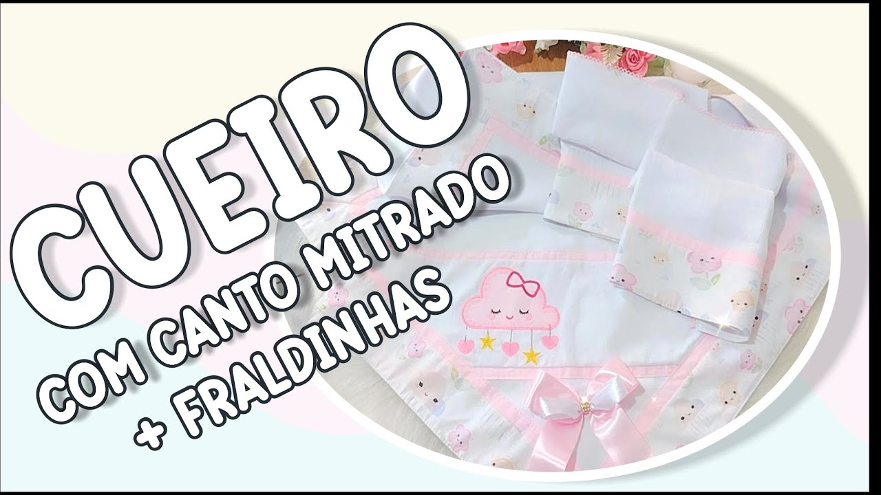 ✅ CUEIRO COM CANTO MITRADO + FRALDINHAS