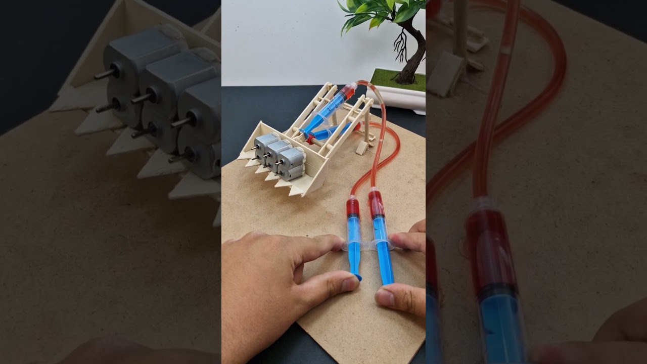 Bulldozer mechanism with load | #dcmotor #automobile #techexperiments #bulldozer