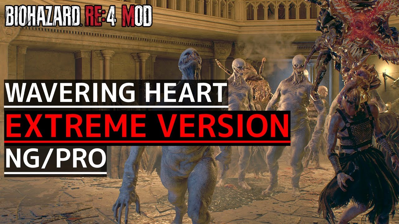 戦闘激ムズ化！人気mod強化版が出たので挑戦します！No,3【Resident Evil4 Remake WAVERING HEART EXTREME mod Ver,4.0.1】