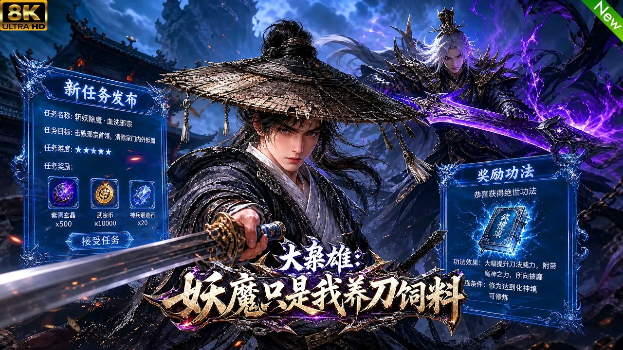 新动漫来了！📢觉醒杀一名坏人就获取一门功法，从小人物逆袭成万界至尊！全程高能超级好看！#动漫 #逆袭 #anime