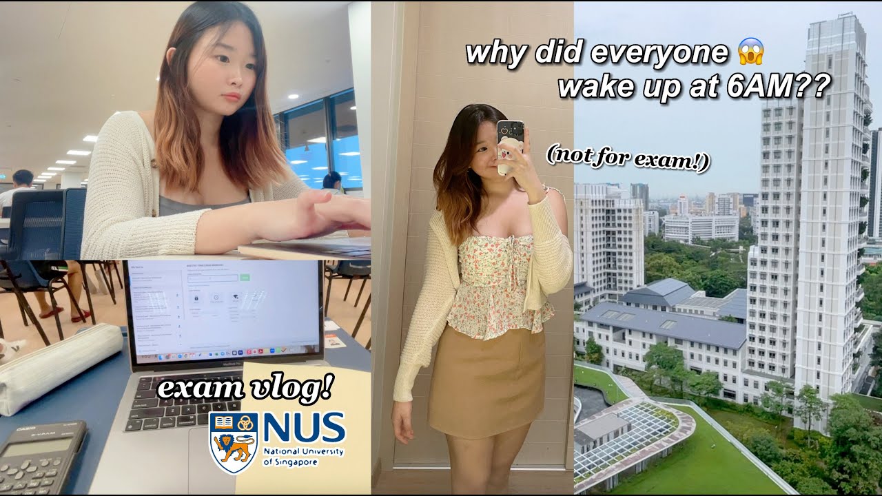 6AM UNI VLOG📚 | NUS open day, hall life, valentine's day!💗
