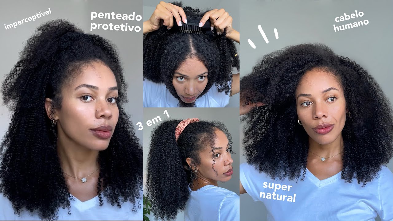 🔥 USANDO PERUCA DE CABELO CRESPO PELA 1ª VEZ! | 3 penteados | SUPER natural