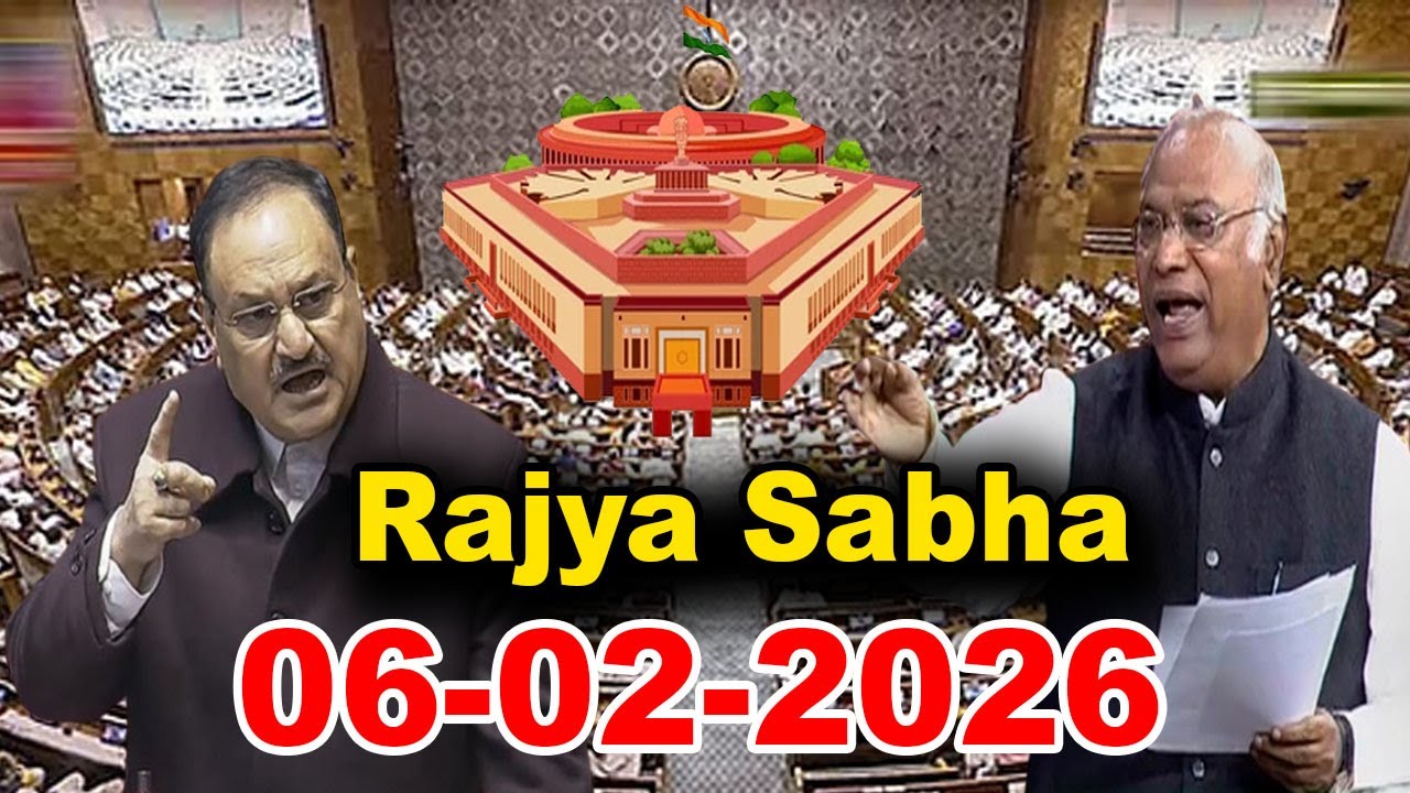 Rajya Sabha LIVE: Budget Session 2026 ,February 6 | JP Nadda | Mallikarjun Kharge | Parliament
