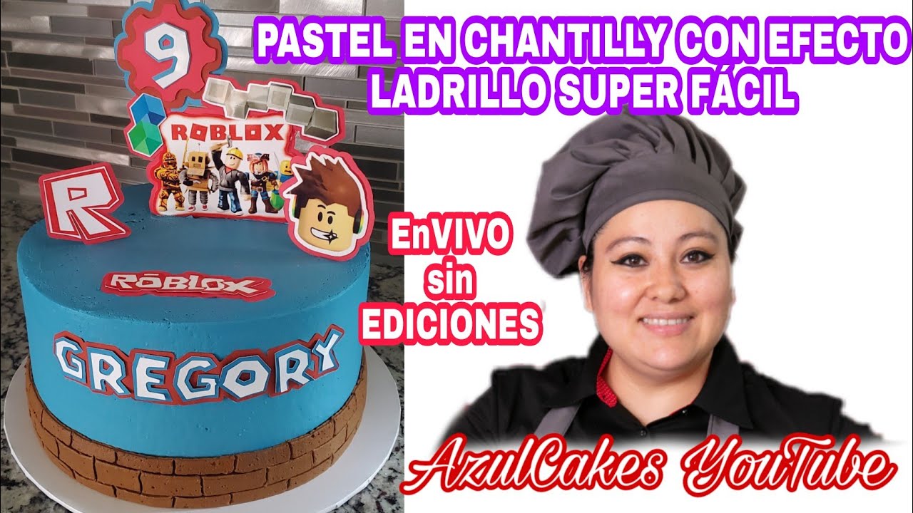 Pastel Roblox En Chantilly Para Niño | ENVIVO | AzulCakes