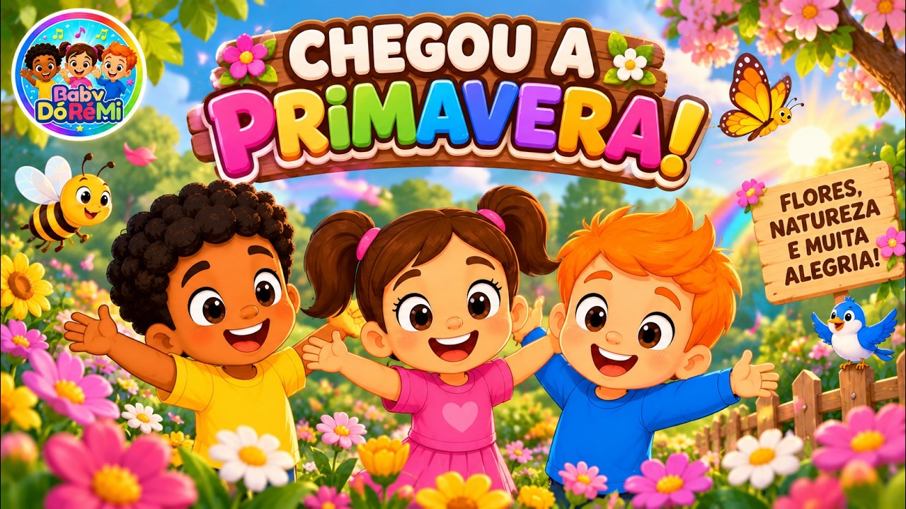 🌸 Primavera! | M&uacute;sica Infantil das Flores, Borboletas e Natureza 🌈🎶Baby Do Re Mi | Musica Infantil🎶