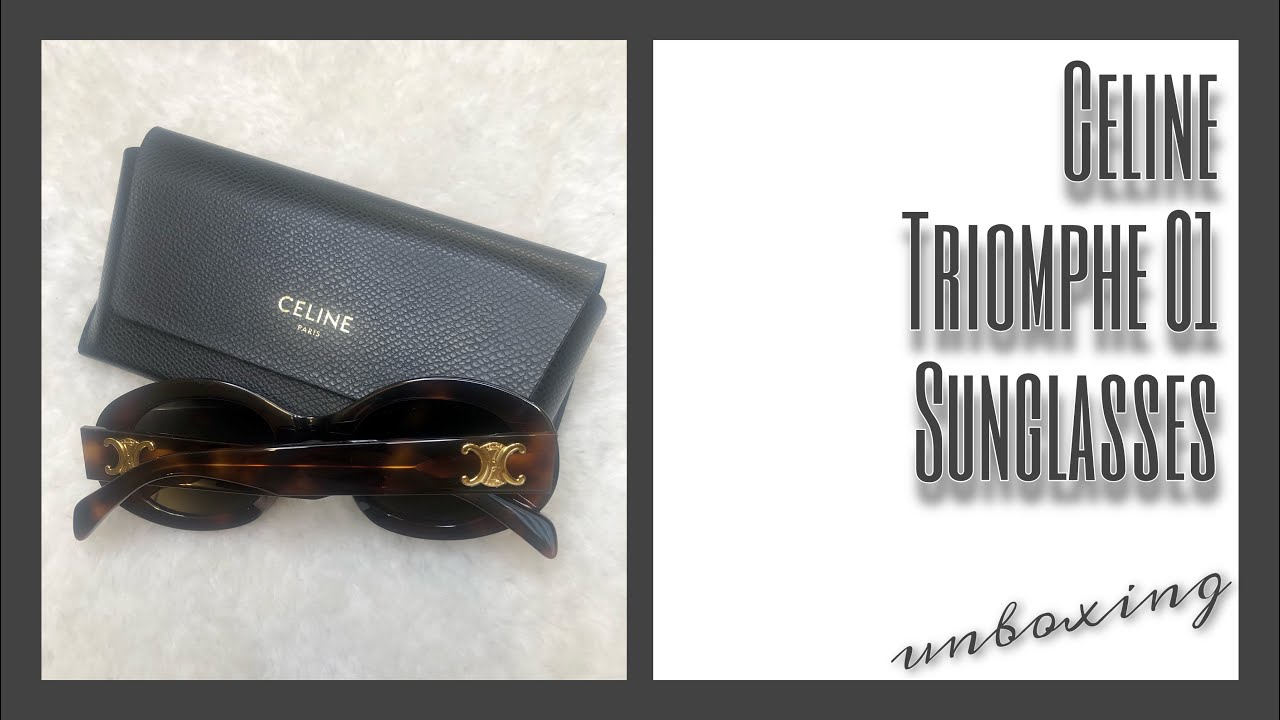 CELINE Triomphe 01 Sunglasses • Chill Unboxing 丨 Roma D.C.