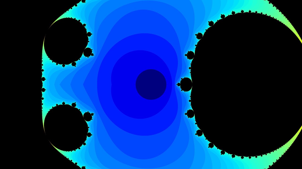 Inversion of the Julia Set at the leftmost point of the Main Cardioid of the Mandelbrot Set