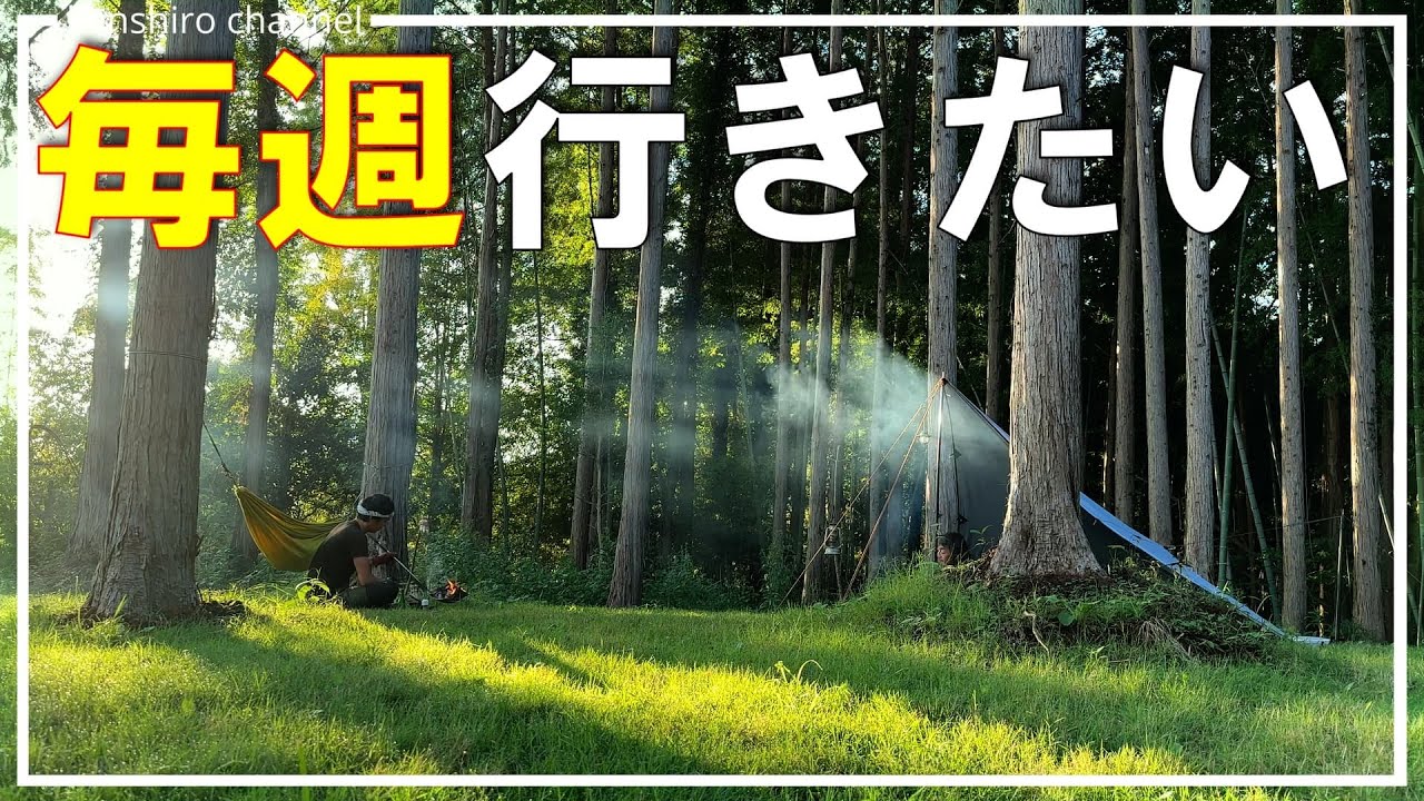 【千葉キャンプ】絶対行きたくなる！至高の林間サイトついに完成。