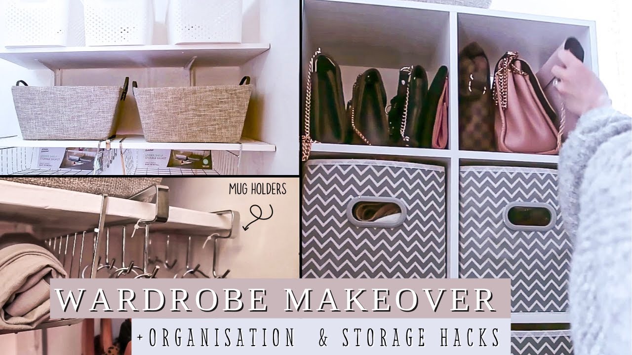 WARDROBE MAKEOVER / CLOSET ORGANISATION & STORAGE IDEAS