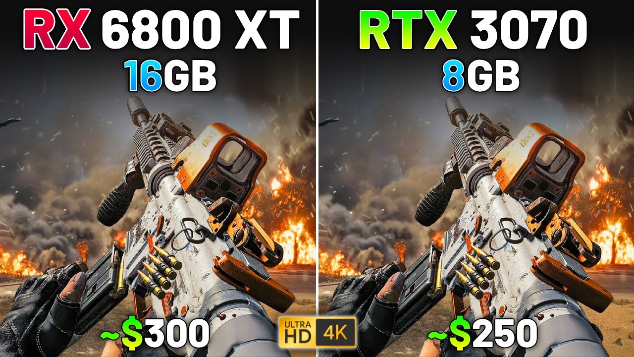 RX 6800 XT против RTX 3070 i в 2026 году | Тест в 15 играх | 4K