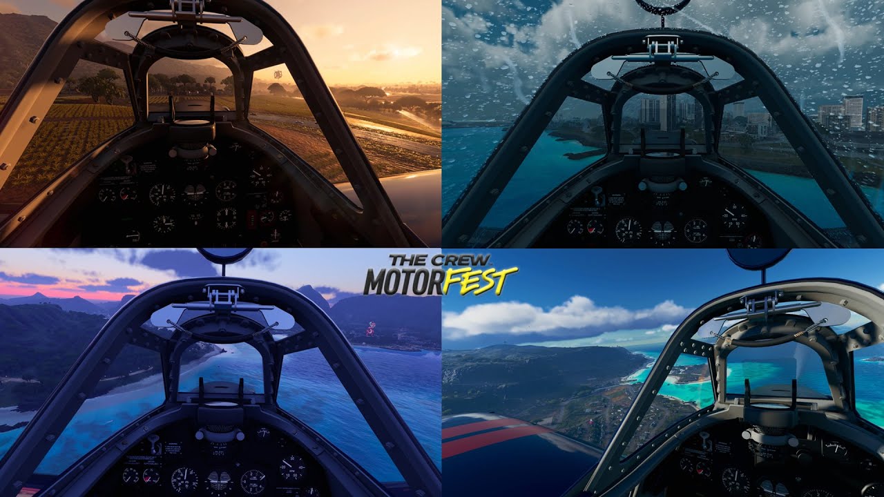 The Crew Motorfest Gameplay - Satisfying Airplane POV of Hawaii Islands.