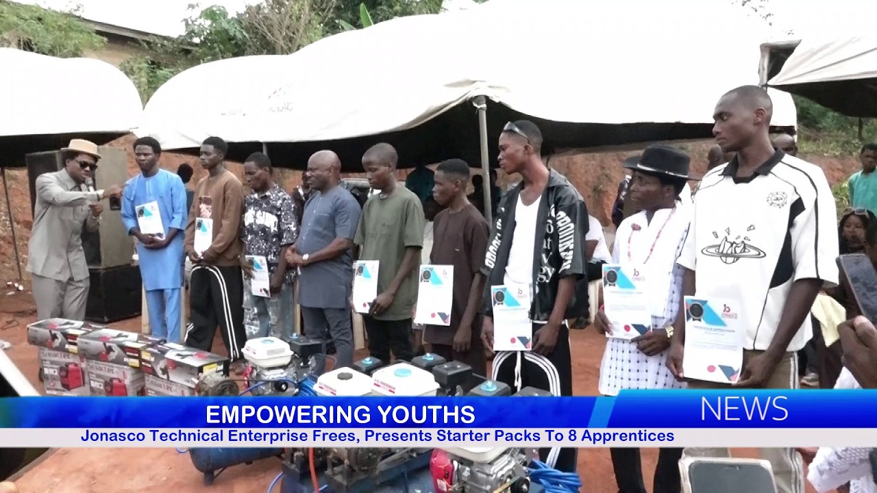 Jonasco Technical Enterprise Frees, Presents Starter Packs To 8 Apprentices