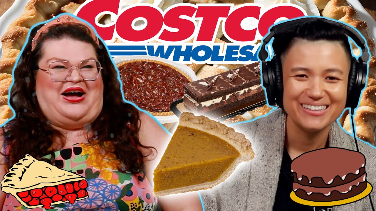 Kristin And Jen Try Every Costco Cake + Pie | Kitchen & Jorn