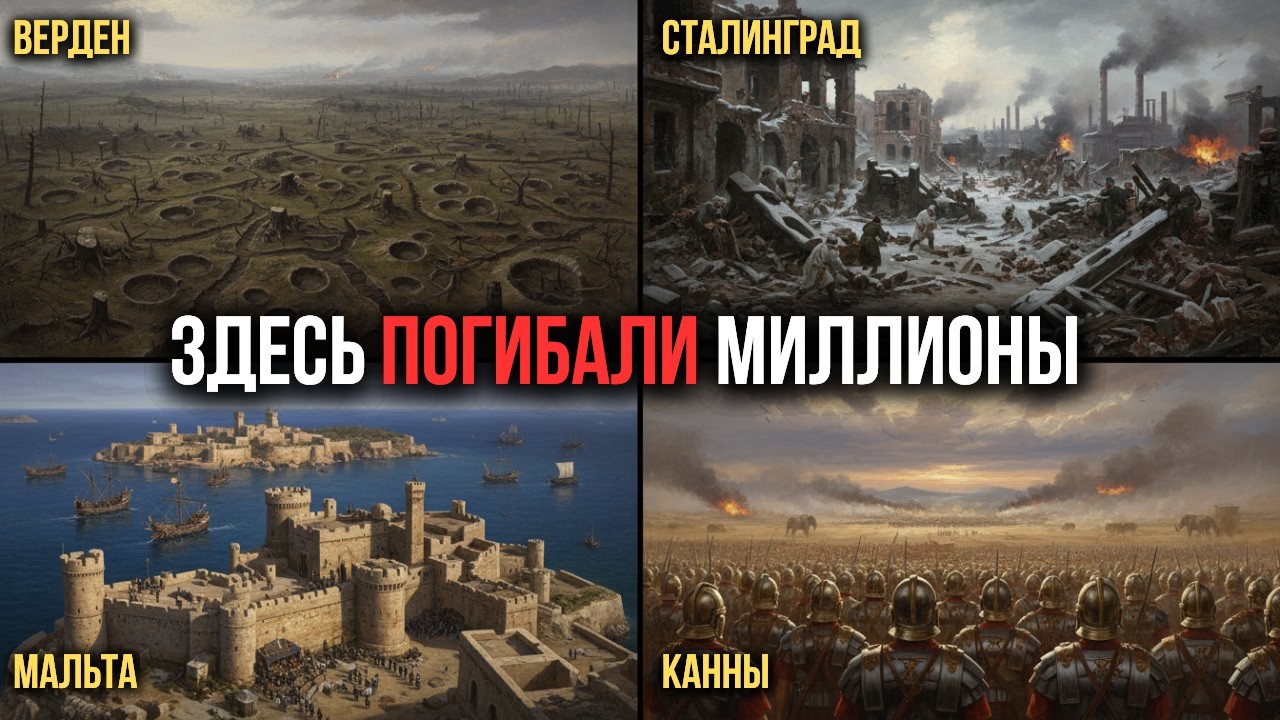 6 САМЫХ СТРАШНЫХ ПОЛЕЙ БИТВ НА ЗЕМЛЕ | Точки Ада | Выпуск 1