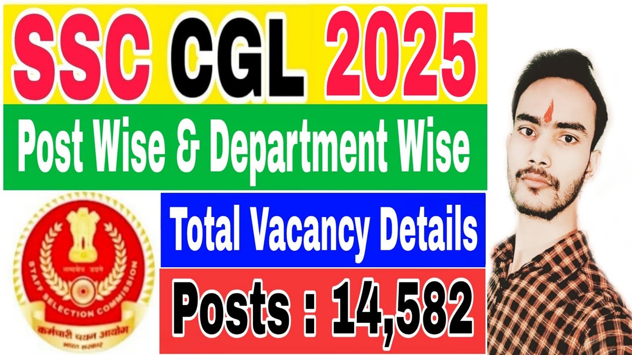 SSC CGL 2025 Total Vacancy Reported | Post Wise, Department Wise and Category Wise |
