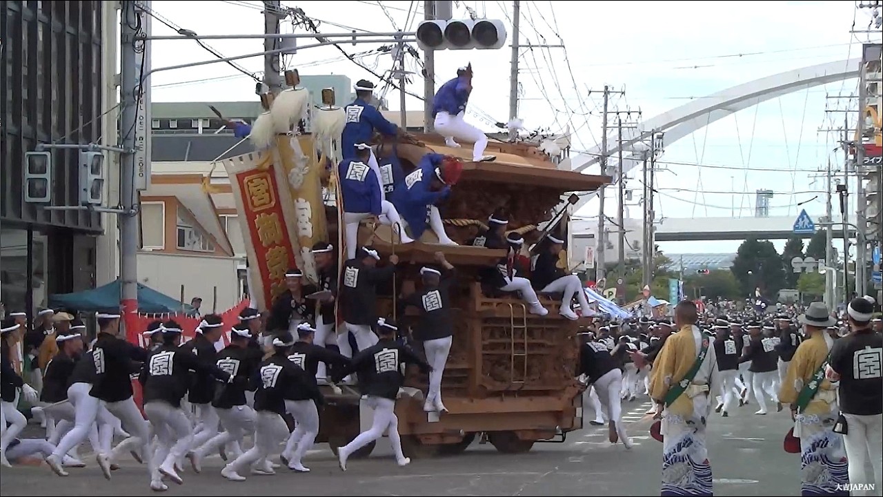 令和7年 岸和田だんじり祭 本宮午後曳行(菊右衛門橋)Kishiwada Danjiri Matsuri2025/9/14