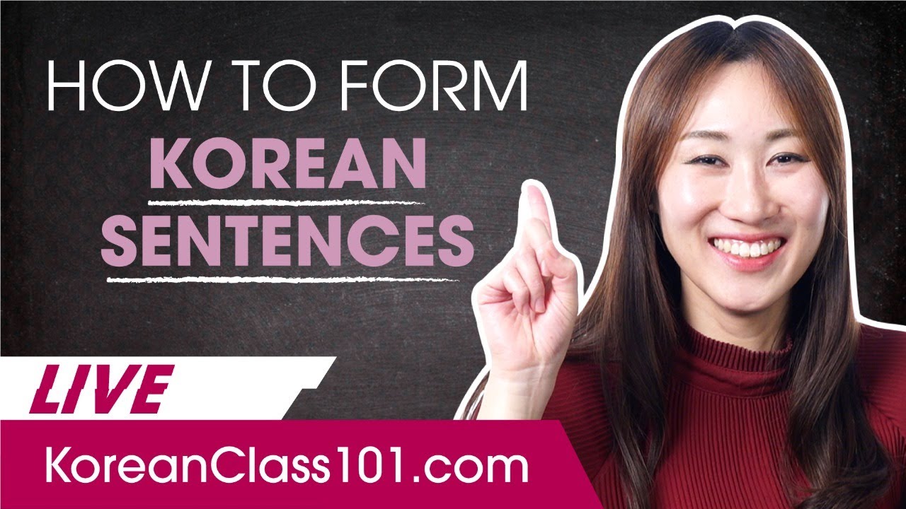 How to Form Korean Sentences Easily (Daily Routine)