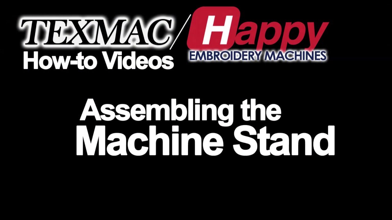 How to Assemble the optional Machine Stand