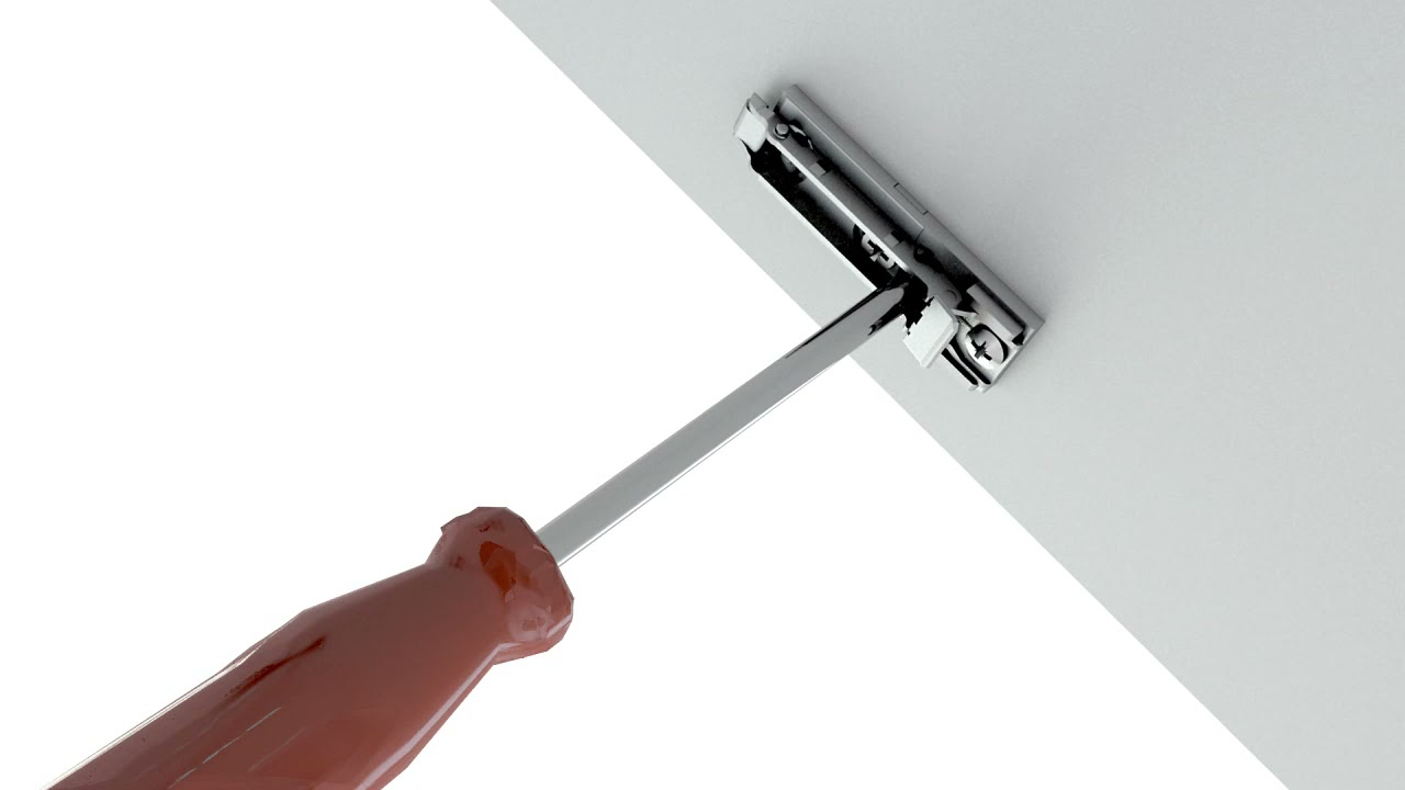 Suite de montage - FERRURE DE PORTE RELEVABLE DOUBLE