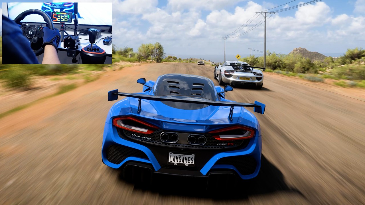 Hennessey Venom F5 | Sin Ayudas | Forza Horizon 5 | Volante Logitech G923 Gameplay