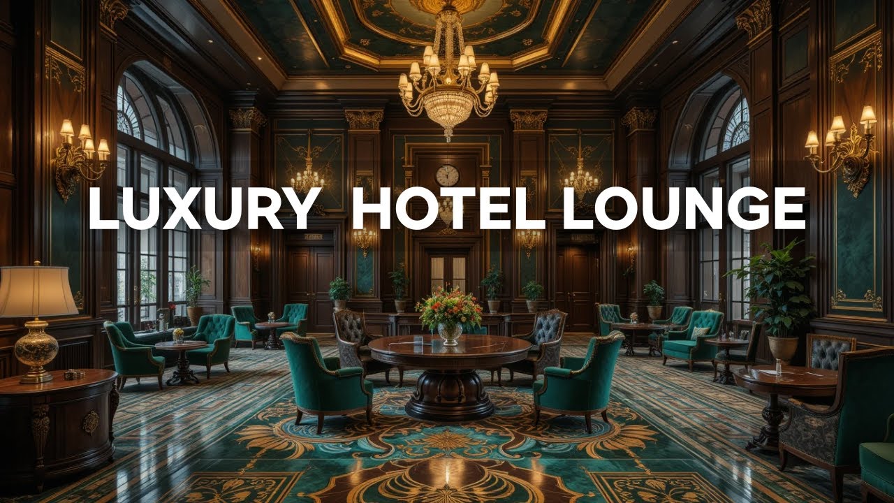 Luxury Hotel Lobby Music - Relaxing Jazz Swing Music - Soft Background Music for Stress Relief
