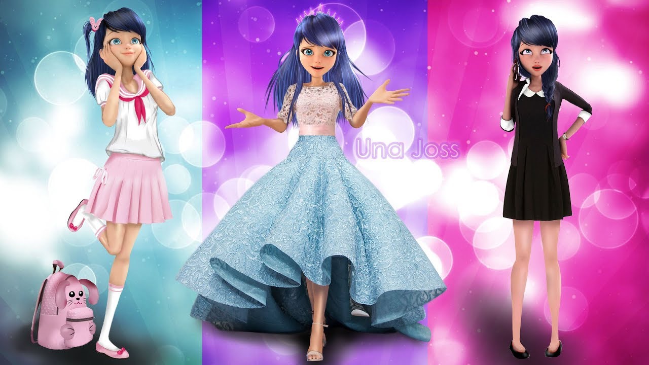 Miraculous Speededit: Three New Fasion Styles for Marinette