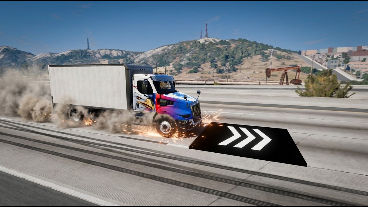 550 MPH Instant Speed (Heavy Vehicles) – Can They Survive? | BeamNG.drive #7