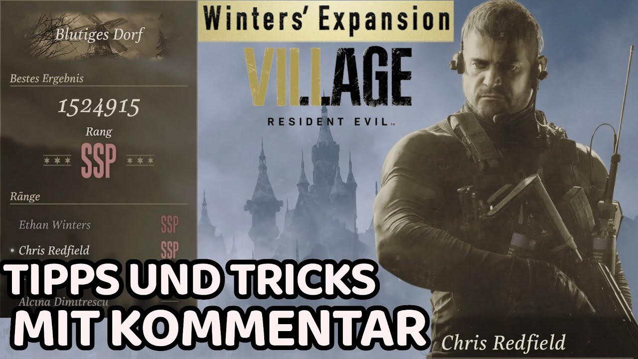 Resident Evil 8 Village Söldner Modus Blutiges Dorf Chris Redfield SSP Rang Rank Shadows of Rose DLC