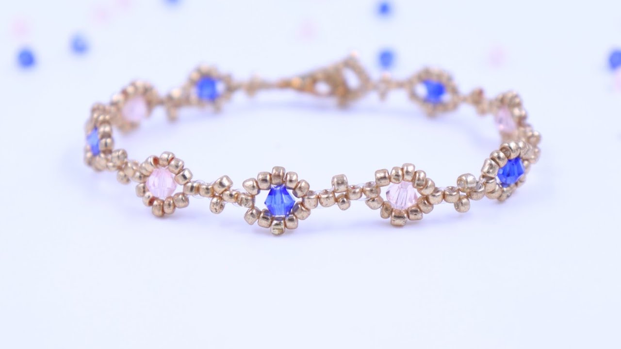 Easy Bicone Bracelet//Beaded Bracelet//Bracelet Making//DIY Bracelet//How To//Easy & Quick Craft