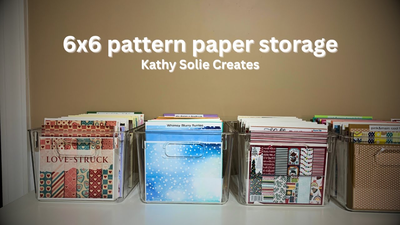 Ultimate storage for 6 x 6 pattern paper (pattern paper hoarder )