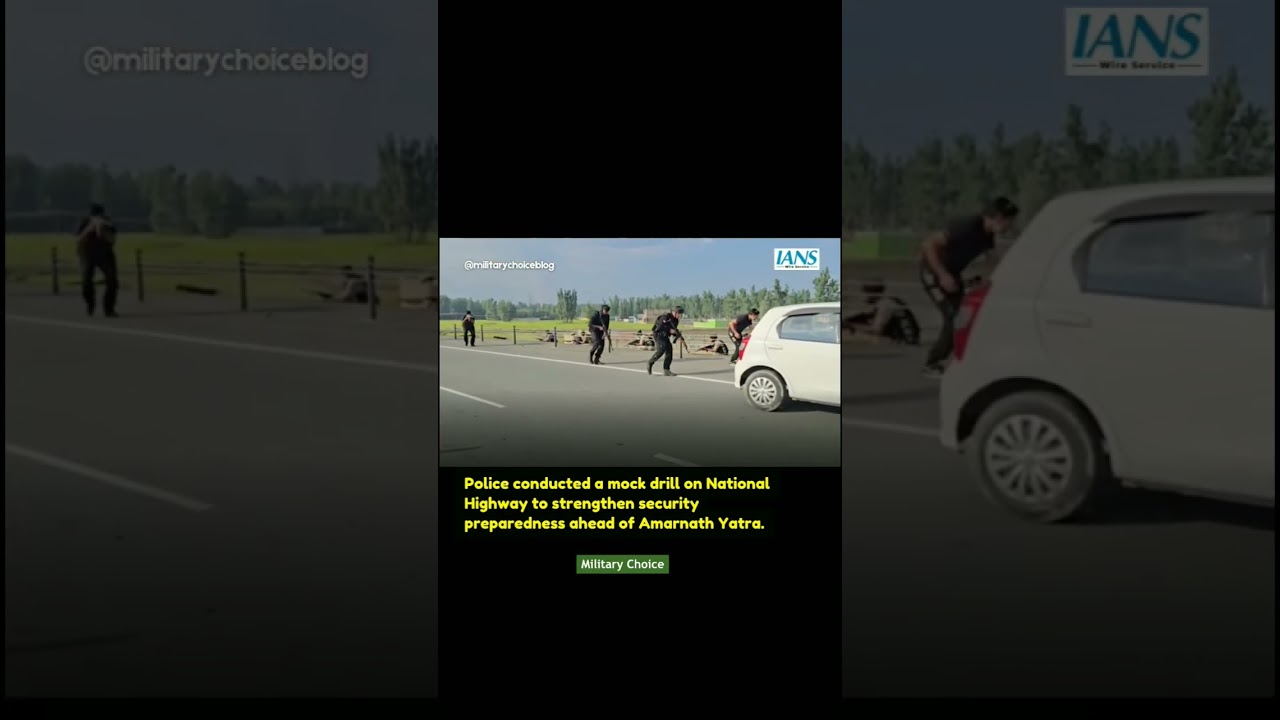 Police conducted a mock drill on the National Highway #shorts