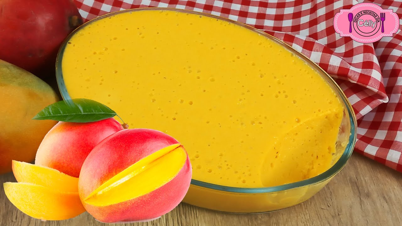 MOUSSE DE MANGA  SOBREMESA LEVE E REFRESCANTE