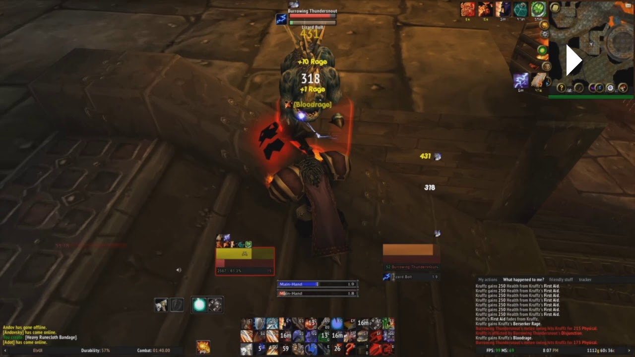 Warrior solo Savage Glad Chain farm: strategy for each individual pack