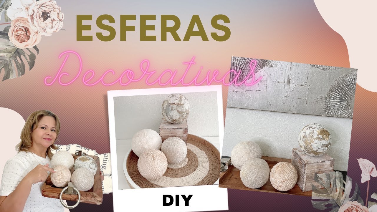 4 IDEAS PARA DECORAR ESFERAS/ DIY ESFERAS DECORATIVAS.