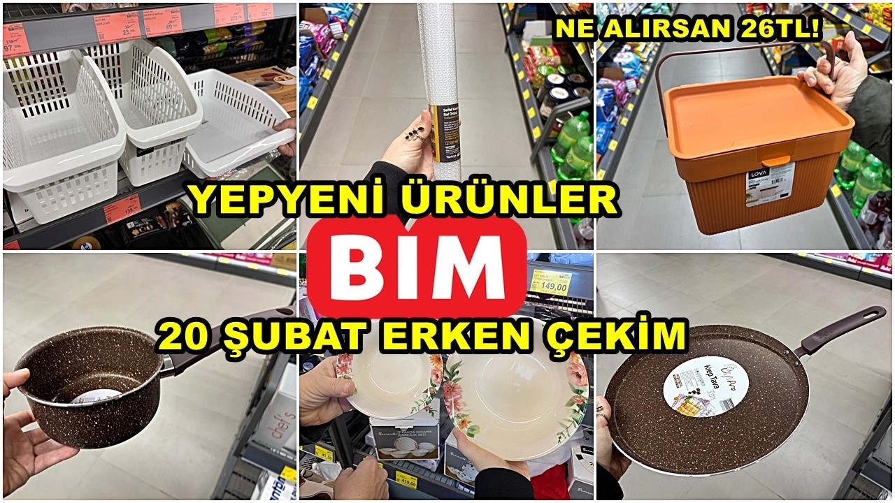 BİME KOŞUNNN💃YIKILIYOR‼️BİM 20 ŞUBAT 2026 CUMA💃/GERÇEK İLK VE TEK ERKEN ÇEKİM❗️/YEPYENİ ÜRÜNLER/