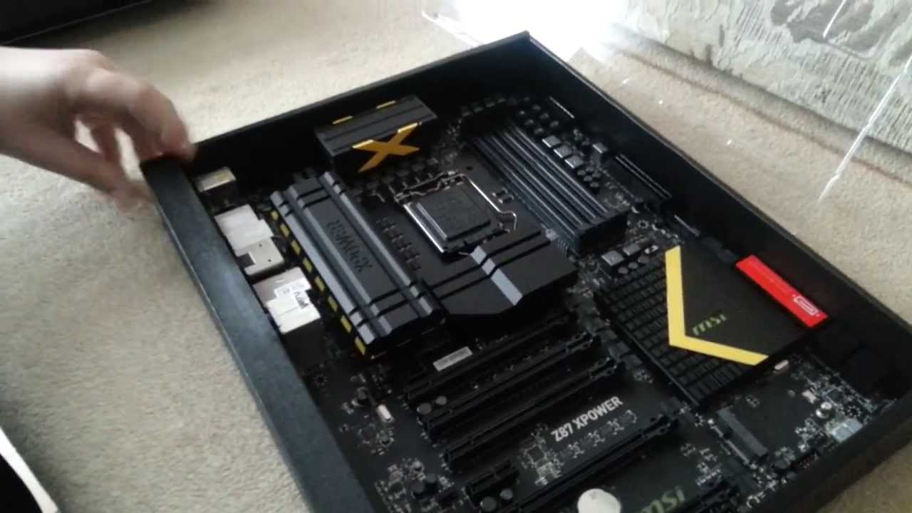 MSI Z87 XPower i Intel CORE I7 4770K Unboxing PL