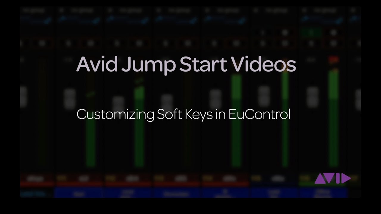 Видеоролик Avid Jump Start: настройка сенсорных клавиш в EuControl