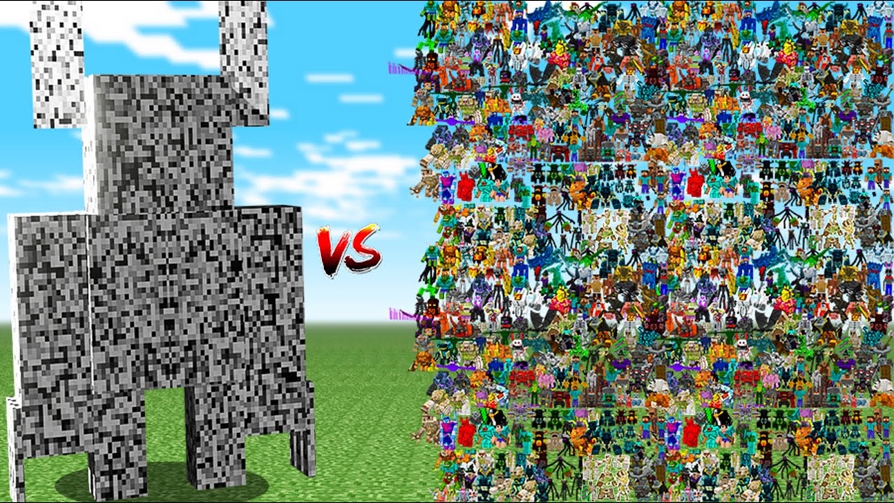 ERROR WARDEN vs 500 RANDOM MOBS!