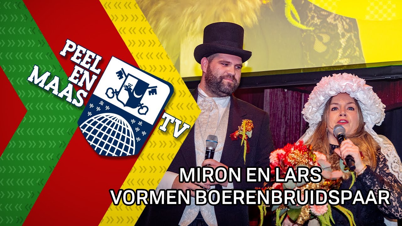 Miron en Lars vormen boerenbruidspaar - 29 januari 2025 - Peel en Maas TV Venray