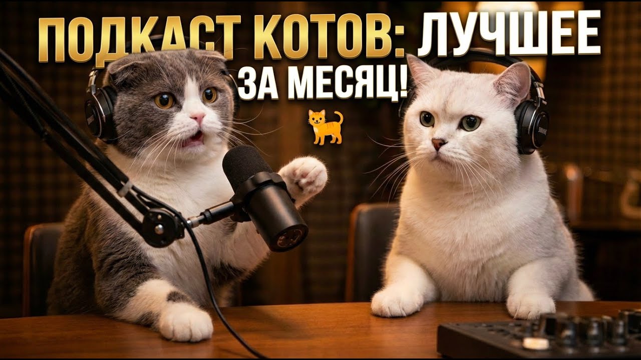 Подкаст котов - лучшее за месяц! 😺😼