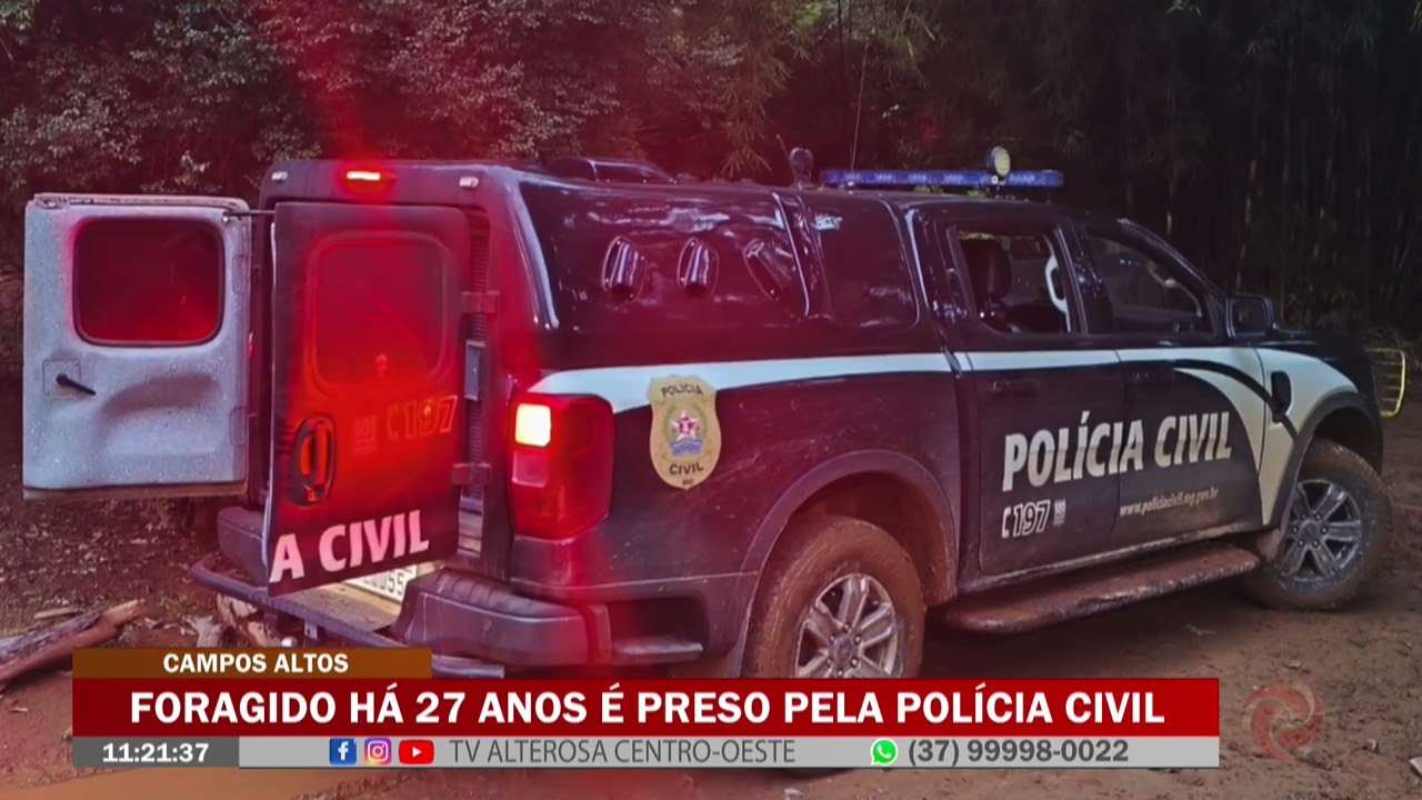 Campos Altos: Foragido há 27 anos é preso pela Polícia Civil