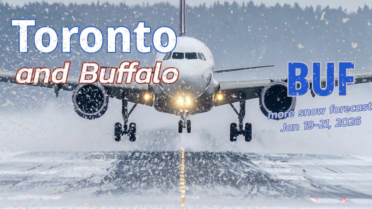 SNOW at the Buffalo and Toronto Airports  #Buf #yyz #snowstorm