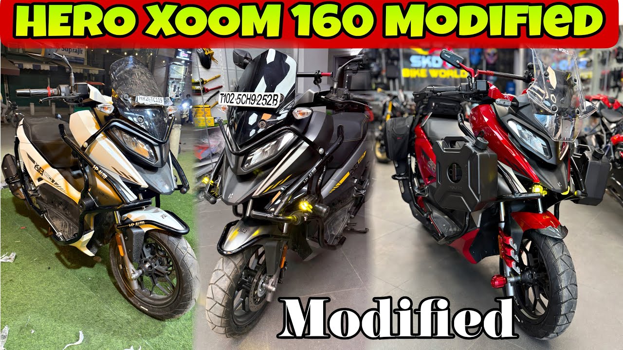 Xoom 160 Modified | Xoom 160 India first modified | Hero Xoom 160 Modification Process: