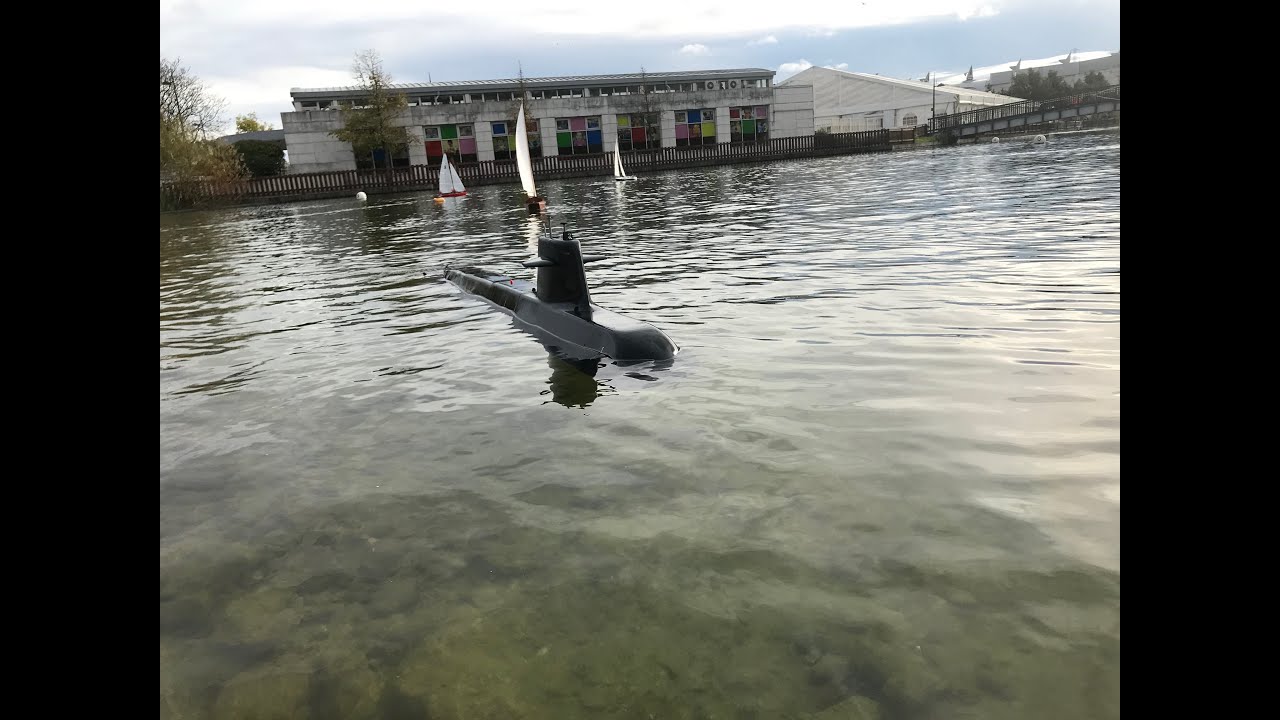 Build a Big RC Submarine 9 - Lake Trials