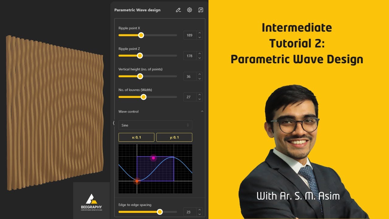 Intermediate Tutorial 02, Part A: Parametric Wave Design using BeeGraphy