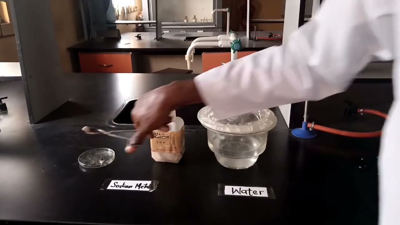 Science Fun! Action of Active Metal (Sodium) in Water.