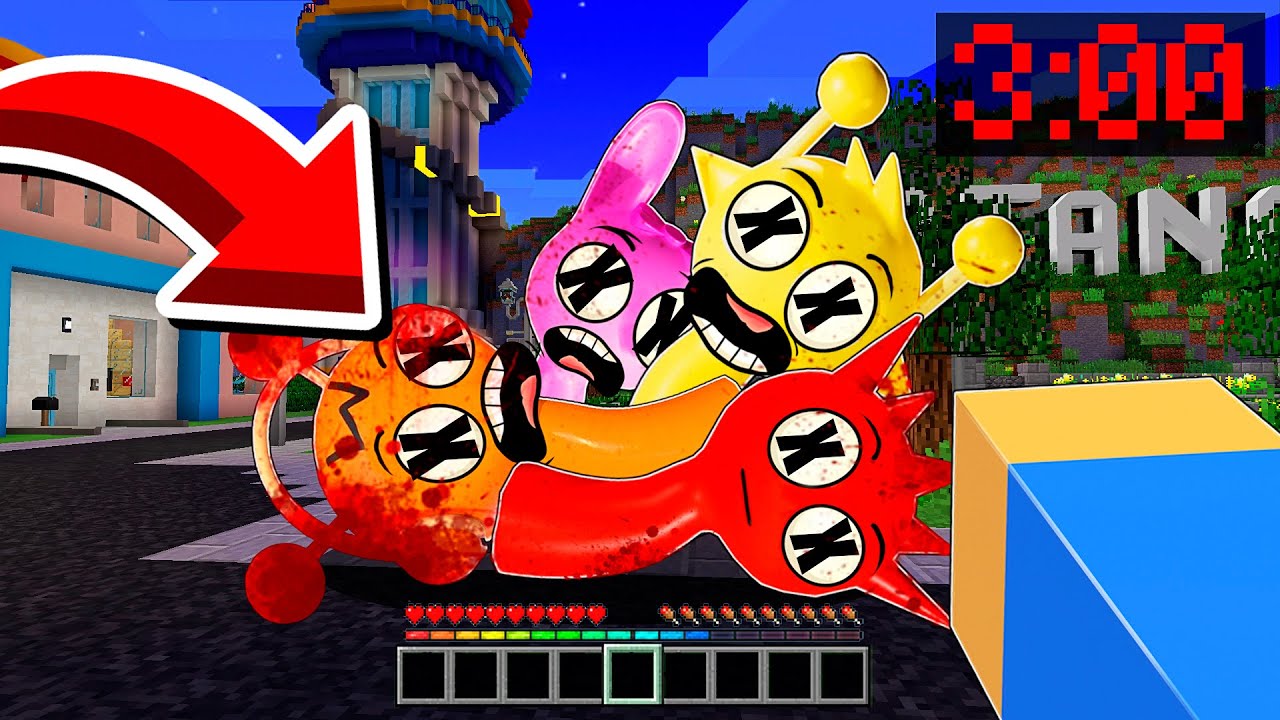 ESTO LE PASÓ A LOS SPRUNKI A LAS 3AM EN MINECRAFT 😱