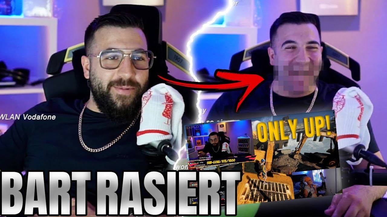MERT MUSS SEIN BART RASIEREN 😱💔 ONLY UP CHALLANGE vs @Mausabii 🔥