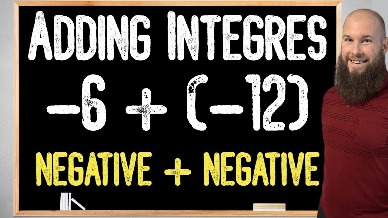 How To Add Integers | Adding Two Negative Integers (Negative + Negative)